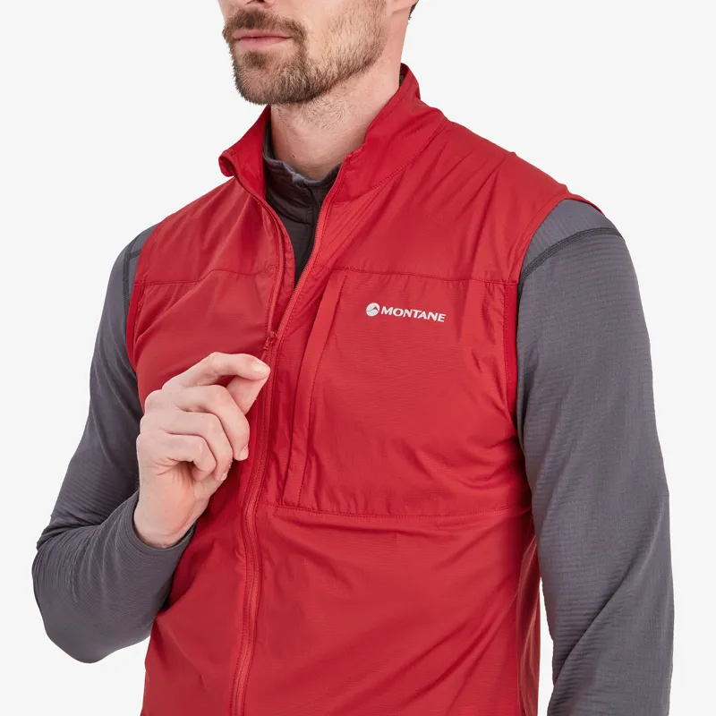 Montane Mens Featherlite Gilet Acer Red-7